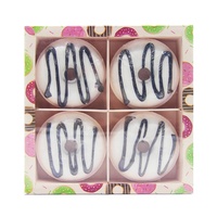 Bombes de bain effervescentes bio colorées en forme de donut avec boîte – Coffret cadeau de bombes de bain moussantes