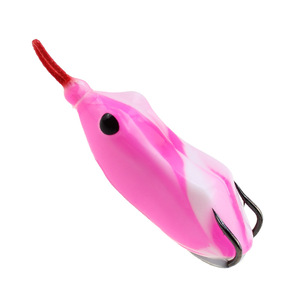 Selco 64.5 มม.14.5g Topwater กบล่อเหยื่ออ่อนเหยื่อตกปลาพลาสติก <span class=keywords><strong>BKK</strong></span> คู่ Treble ตะขอประดิษฐ์เหยื่ออ่อน - Product Image 4