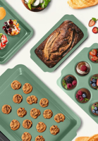 Kuchenformen Antihaft-Kohlenstoffstahl Backwerkzeuge Brotform Brownie-Backblech Cupcake-Kuchenbackform Muffinblech für Zuhause und Küche