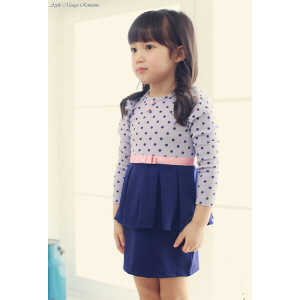 Vestido Casual de Primavera para Niñas, Estilo Turco con Flores, Hasta la Rodilla, 2016 - Product Image 3
