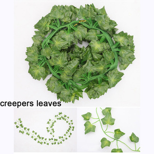 Ghirlanda di Edera Artificiale con Foglie Rampicanti in Seta 2,1m Decorazione Verde Finta per Pareti di Stanze Casa Appesa Decorazione per Ringraziamento e Capodanno - Product Image 2