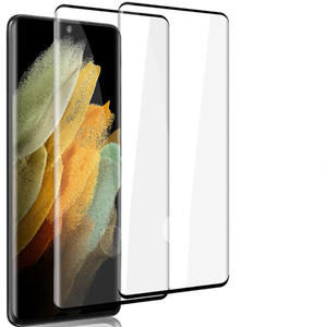 Protection d'écran en verre trempé anti-espion 3D incurvé 9H 0,3 mm avec colle intégrale pour S23 Ultra S22 Ultra Note 20 Déverrouillage par empreinte digitale - Product Image 1