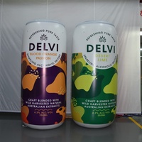 Stand de canettes de boissons gonflables géantes personnalisées avec éclairage LED - Publicité gonflable de marque pour la promotion des boissons/affichage d'événements
