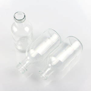 Récipients de jus de fruits en verre écologiques de 250ml 500ml avec <span class=keywords><strong>bouchon</strong></span> à vis et bouteilles à boire élégantes - Product Image 3