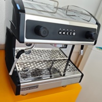 Machine à expresso semi-automatique professionnelle de haute qualité à tête unique, chaudière en acier inoxydable de 6 L, pression de 9 bars, garantie 1 an