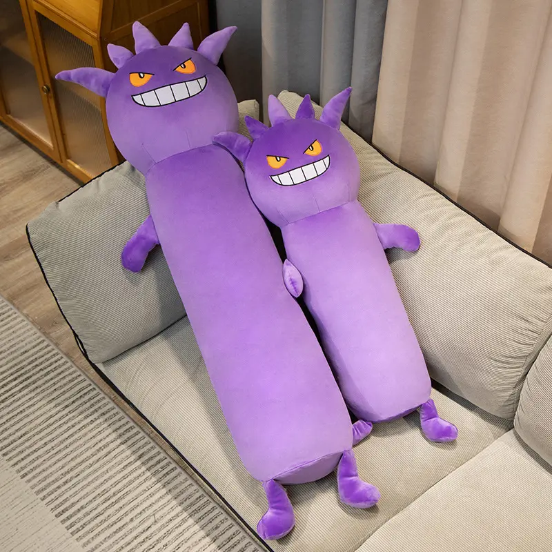 Pokepoined dài gối nhồi bông gengar đồ chơi sang trọng huggable Anime plushies phong cách Nhật Bản gối trở lại đệm Xmas Quà Tặng 70/110cm