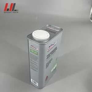 Forma quadrata personalizzata per stampa in metallo barattolo di latta in metallo da 1000ml contenitore chimico in banda stagnata