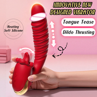 Bestseller 9-Stoßmodi Rosen-Vibrator Klitoris-Stimulator USB-Aufladung Leckender Stimulator Silikon Tragbarer Massager Sexspielzeug für Frauen