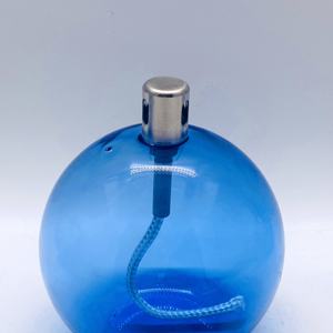 Le vendite intere blu lampada di vetro cherosene per la decorazione domestica decorano la lampada di notte - Product Image 3