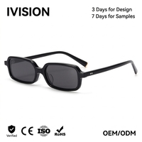 Monturas de Gafas de Acetato Premium para Hombre y Mujer, Montura Óptica Rectangular Estrecha, Gafas Retro Delgadas, Aptas para Lentes Graduadas, Venta al Por Mayor