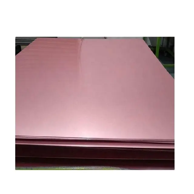 GuangZhou TC0.8w Pink mask copperfoil 1oz thickness 1mm aluminum substrate 1060 aluminum copper clad laminate Sample