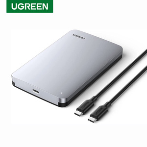 علبة قرص صلب UGREEN USB C لأقراص SATA SSD HDD مقاس <span class=keywords><strong>2</strong></span>.5 بوصة، محول ألومنيوم من USB C إلى SATA، يدعم USB 3.1 الجيل الثاني وUASP SATA III - Product Image 1