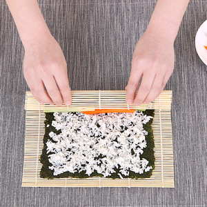 Esterilla de bambú rectangular para sushi, solo lavar a mano, para preparar sushi - Product Image 2
