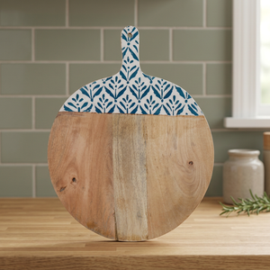 Planche à découper en bois personnalisée, plateau à pizza, design décoratif, écologique, durable, passe au lave-vaisselle, pour la cuisine à domicile - Product Image 1