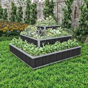 Jardinera Elevada Metálica Cuadrada con Sistema de <span class=keywords><strong>Autorriego</strong></span> Ecológico GB118118-H60-3 para Plantas de Exterior - Product Image 4