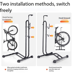 Porte-vélos 3-en-1 économique et durable pour vélo <span class=keywords><strong>de</strong></span> route, cadre en acier à haute teneur en carbone, léger (2,4 kg), pliable, pour usage quotidien - Product Image 3