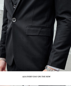 <span class=keywords><strong>Abito</strong></span> M-4XL da <span class=keywords><strong>uomo</strong></span> primavera e autunno in versione coreana completo <span class=keywords><strong>Slim</strong></span> <span class=keywords><strong>Fit</strong></span> professionale tre pezzi vestito da sposa da <span class=keywords><strong>uomo</strong></span> migliore - Product Image 4