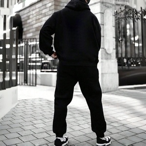 Ensemble T-shirt et pantalon surdimensionné personnalisé en coton polyester imprimé imperméable à séchage rapide, poids lourd, streetwear d'hiver - Product Image 3