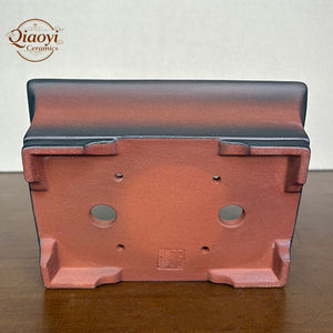 Pot Keramik untuk Kaktus & Sukulen, Pot Bonsai Tradisional Persegi Panjang dengan Lubang Drainase untuk Penggunaan Dalam & Luar Ruangan - Product Image 6