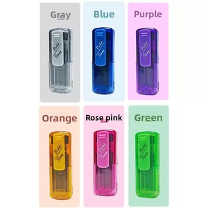 Timbre <span class=keywords><strong>de</strong></span> poche Flash <span class=keywords><strong>de</strong></span> <span class=keywords><strong>Signature</strong></span> Portable 3814 4718 Modèle Matériau plastique en métal avec encre durable pour une utilisation au bureau-pour les médecins - Product Image 5