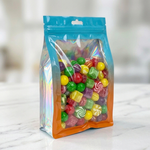Auffällige Holographische Zip-Lock Plastikverpackungstasche Transparente Plastiktüte für Lebensmittel Süßigkeiten Schmuck Kosmetik Geschenke - Product Image 6