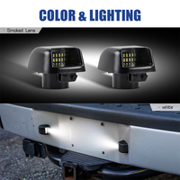 Luz LED Blanca para Placa de Matrícula, 2 Piezas, para Nissan Navara D40/Frontier/Armada/Titan y Suzuki Equator Pickup