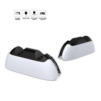 Chargeur indicateur LED pour PS5 Gamepad Dual Mando Charging Dock pour PS5 Controller Charging Stand Station TP5-05103