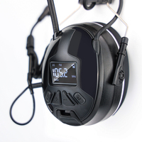 Casque audio sans fil Bluetooth, casque supra-auriculaire, radio FM, micro, pliable, protection auditive, réduction du bruit, protège-oreilles de sécurité