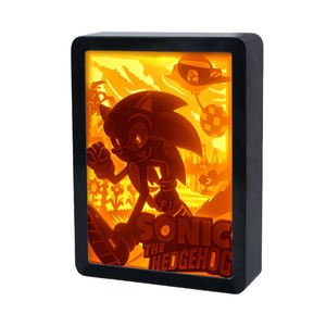 Artesanías de Arte de dibujos animados <span class=keywords><strong>sonic</strong></span> hechas a mano para niños, pintura con marco decorativo, luz de noche de cabecera para regalo de vacaciones, accesorios de Fotos de Fiesta - Product Image 6