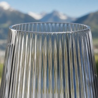 Verre à boire moderne à fond plat de 460 ml, OEM ODM, vaisselle pour la maison, les dîners, les mariages et les événements