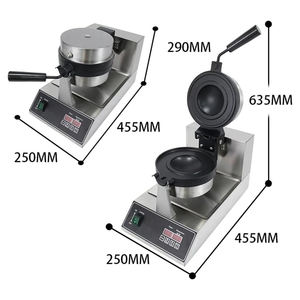 Máquina para hacer sándwiches tipo panini con forma de disco volador para uso comercial en restaurantes de hamburguesas, máquina para prensar pan para hamburguesas UFO para pequeños negocios - Product Image 3