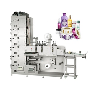 自動5色UVドライヤーステッカーラベルロールアニロックス紙ラベルFlexographic <span class=keywords><strong>FLEXO</strong></span>印刷機ダイカット付き - Product Image 1