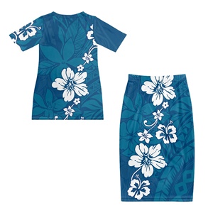 Completi Gonna e Top Due Pezzi da <span class=keywords><strong>Donna</strong></span>, Moda Estiva 2026, Design Tropicale, Set Vestito a Maniche Corte, Abbigliamento <span class=keywords><strong>Casual</strong></span> da Viaggio, Abbigliamento Estivo - Product Image 3