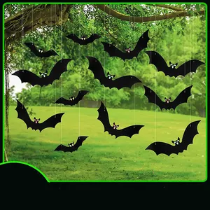 Halloween Bat Pendant Outdoor Garden Decor Halloween Horror Prop Party Supplies 2023 Halloween Decorations