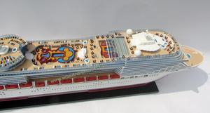 MSC FANTASIA _ BATEAUX ARTISANAUX EN BOIS-MODÈLE DE BATEAU EN BOIS DE HAUTE QUALITÉ-MODÈLE D'ARTISANAT POUR LA DÉCORATION NAUTIQUE - Product Image 5