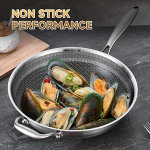 <span class=keywords><strong>Wok</strong></span> de Acero Inoxidable de Triple Capa Resistente con Tapa, Sartén Antiadherente de Cerámica de la <span class=keywords><strong>Mejor</strong></span> Calidad, Sartén <span class=keywords><strong>para</strong></span> Cocinar por Inducción, SIN PFAS - Product Image 6