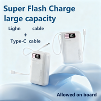 Nouveau chargeur portable à affichage numérique de grande capacité 20000mAh, kit de charge sans batterie (étui + carte mère)