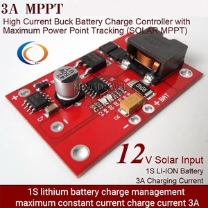 1S MPPT năng lượng mặt trời bảng điều khiển cn3791 6V / 9V / 12V 3A năng lượng mặt trời Quản lý mô-đun 18650 lithium pin sạc 3.7V - Product Image 6