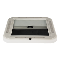 Fenêtre latérale manuelle pour camping-car, caravane, véhicule de camping, cadre supérieur en aluminium, installation par serrage, certifiée CE, garantie 1 an