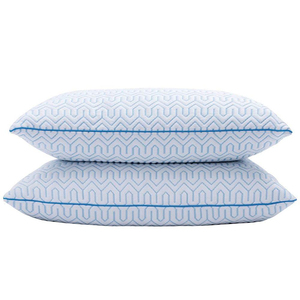 Tamaño de la Reina 2 Set de hielo cubierta de seda bien abajo alternativa de almohada de la cama - Product Image 3