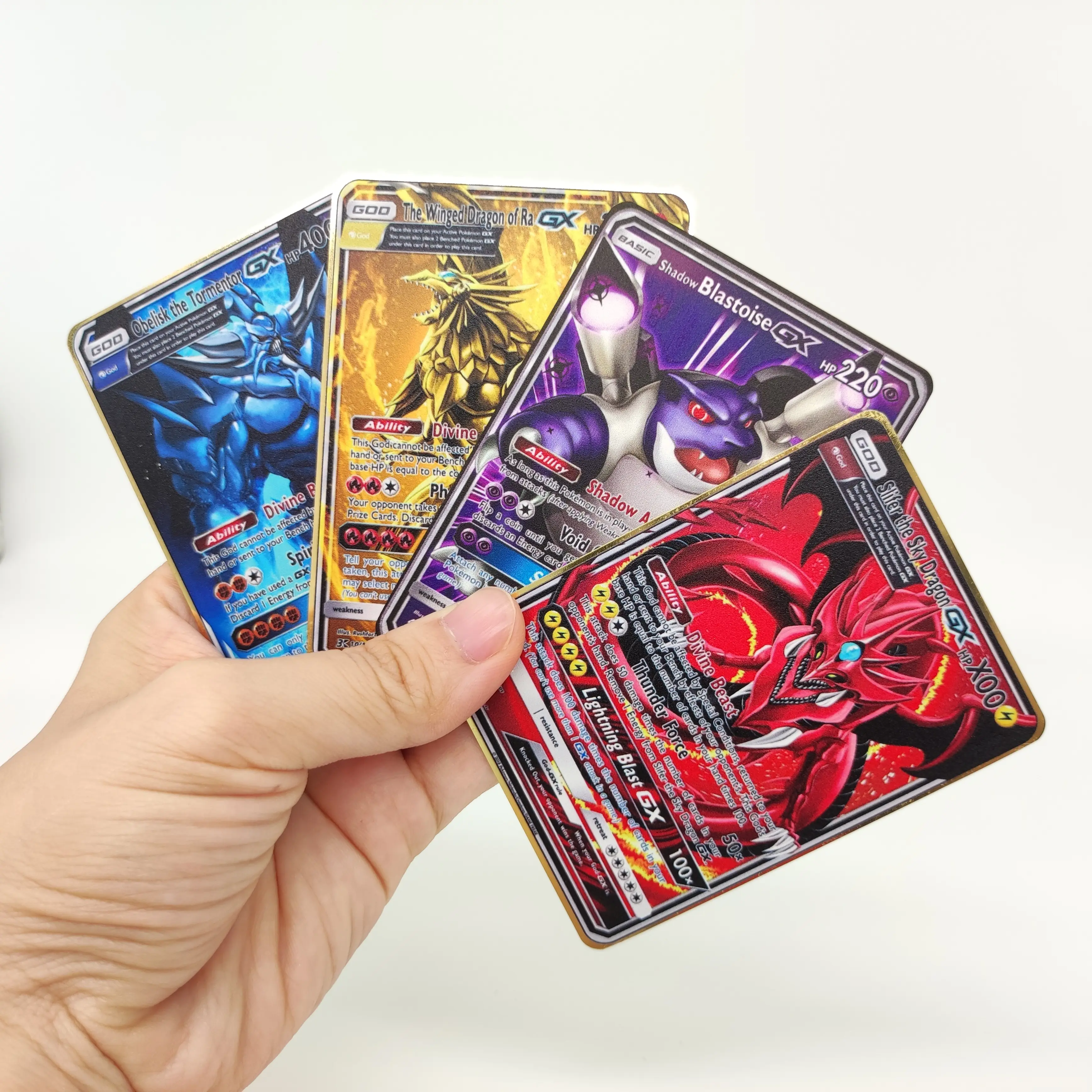 Tiếng Anh Tây Ban Nha Pháp Bán Buôn Vmax GX Vàng Kim Loại Thẻ Charizard Phiên Bản Đầu Tiên Mới Giao Dịch Thẻ Poker Kim Loại Trò Chơi Thẻ