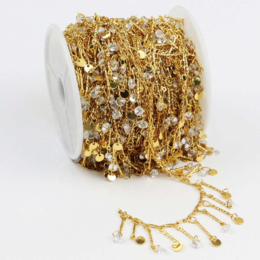 LS-A543 удивительная кубического циркония четки оптом по низкой цене цепи сумку в комплекте, украшенная блестящими капель модные ювелирные изделия diy аксессуары для женщин