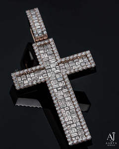 Colgante de Diamante Moissanite de Excelente Calidad para Hombre y Mujer, Plata de Ley 925 Chapada en Oro, Collar Hiphop para Fiesta, Mejor Precio - Product Image 1