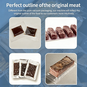 <span class=keywords><strong>Machine</strong></span> d'emballage <span class=keywords><strong>sous</strong></span> <span class=keywords><strong>vide</strong></span> thermoformante entièrement automatique avec purge de gaz <span class=keywords><strong>pour</strong></span> sandwichs au fromage, viande de poulet et poisson - Product Image 2