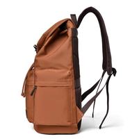 Sac à dos en toile pour ordinateur portable grande capacité, style vintage avec cordon de serrage, idéal pour les trajets professionnels, décontracté, pour étudiants et l'école
