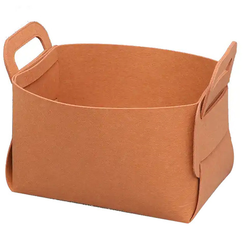 Manufacturer Wholesale Wool Felt Storage Baskets Custom Logo Large Laundry Organizer Bin Foldable Stackable 20L-50L Capacity