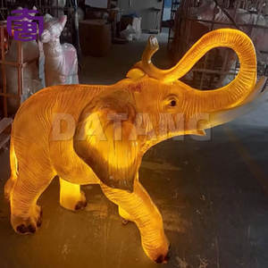 Lámpara pequeña con forma de elefante para decoración navideña en exteriores, iluminación decorativa para parques, calles, centros comerciales y paisajes. - Product Image 6