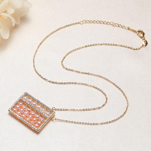 Colgantes de Moda de Cobre Chapado en Oro de 14k al por Mayor, Dijes de Oro Real, Joyería para Transmisiones en Vivo de Celebridades de Internet, Accesorios de Ábaco - Product Image 1