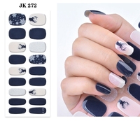 Offres Spéciales Noël Nouveau UV Gel Vernis À Ongles Autocollant Wraps Semi-Durci Auto-Adhésif Nail Art