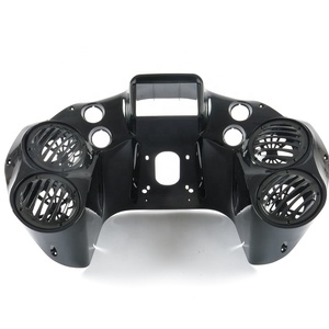Carénage avant intérieur double DIN 4 <span class=keywords><strong>Quad</strong></span> 6.5 "Speaker Pods pour Haley Davidson Motorbike Road Glide FLTRX 1998-2013 - Product Image 1
